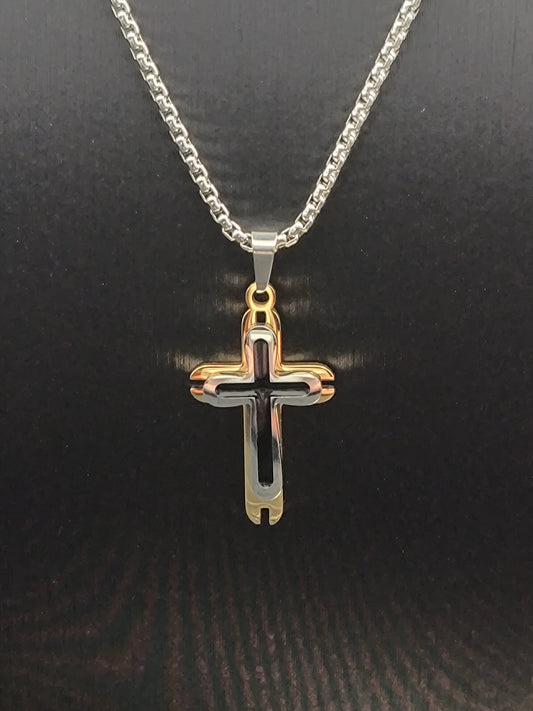 Collana Cross Duo