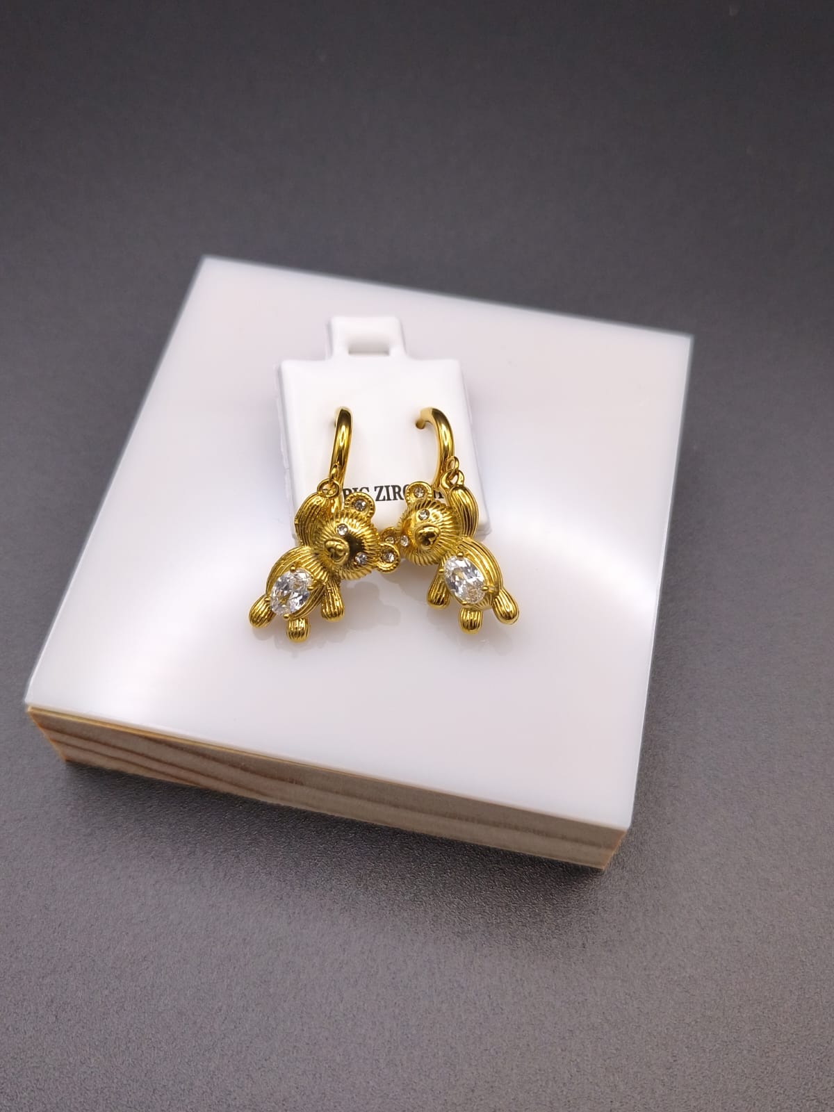 Orecchini Orsetto Strass