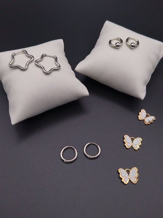 Set Orecchini Cerchio Stella