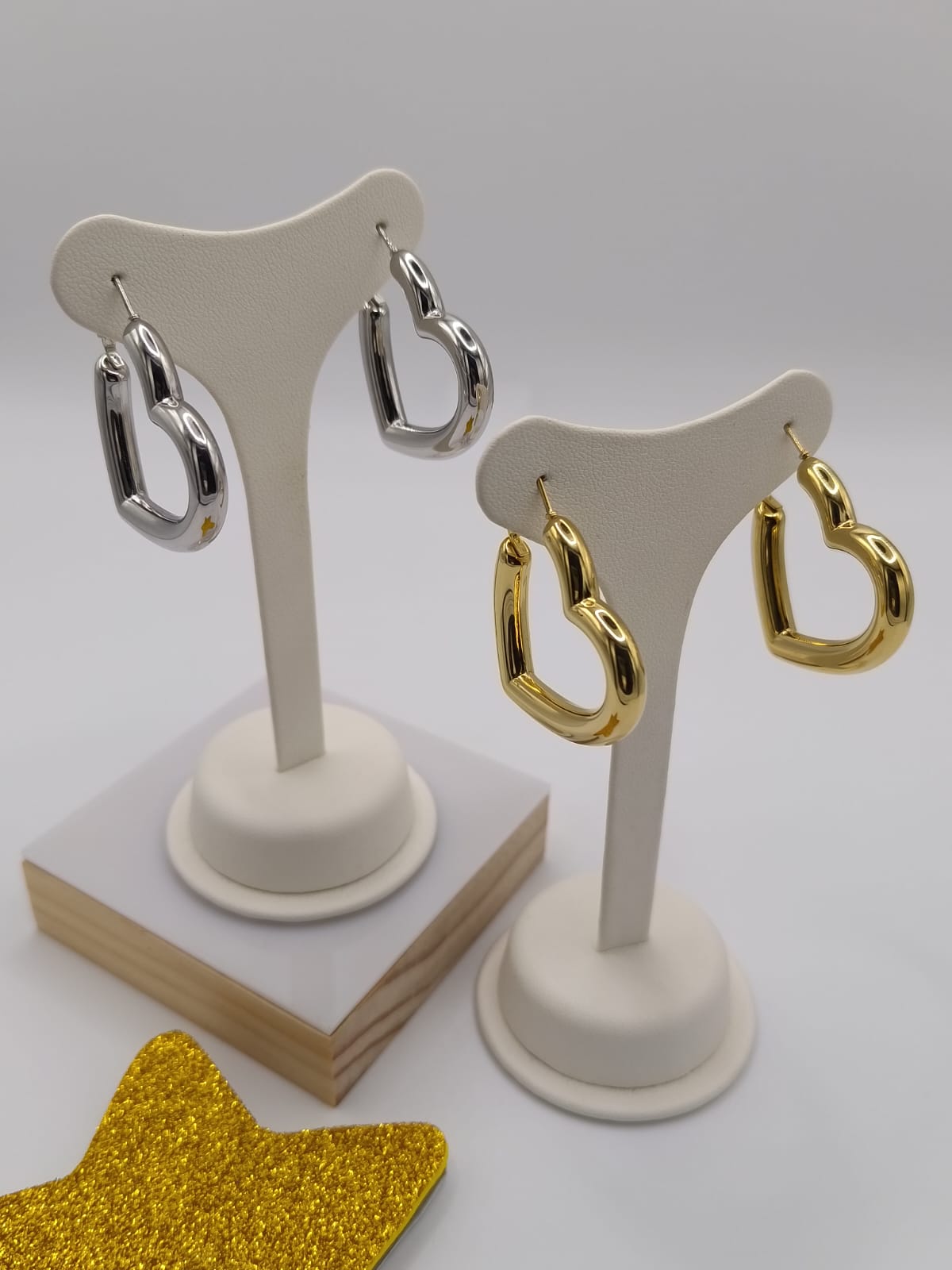 Orecchini Cuore Bombato