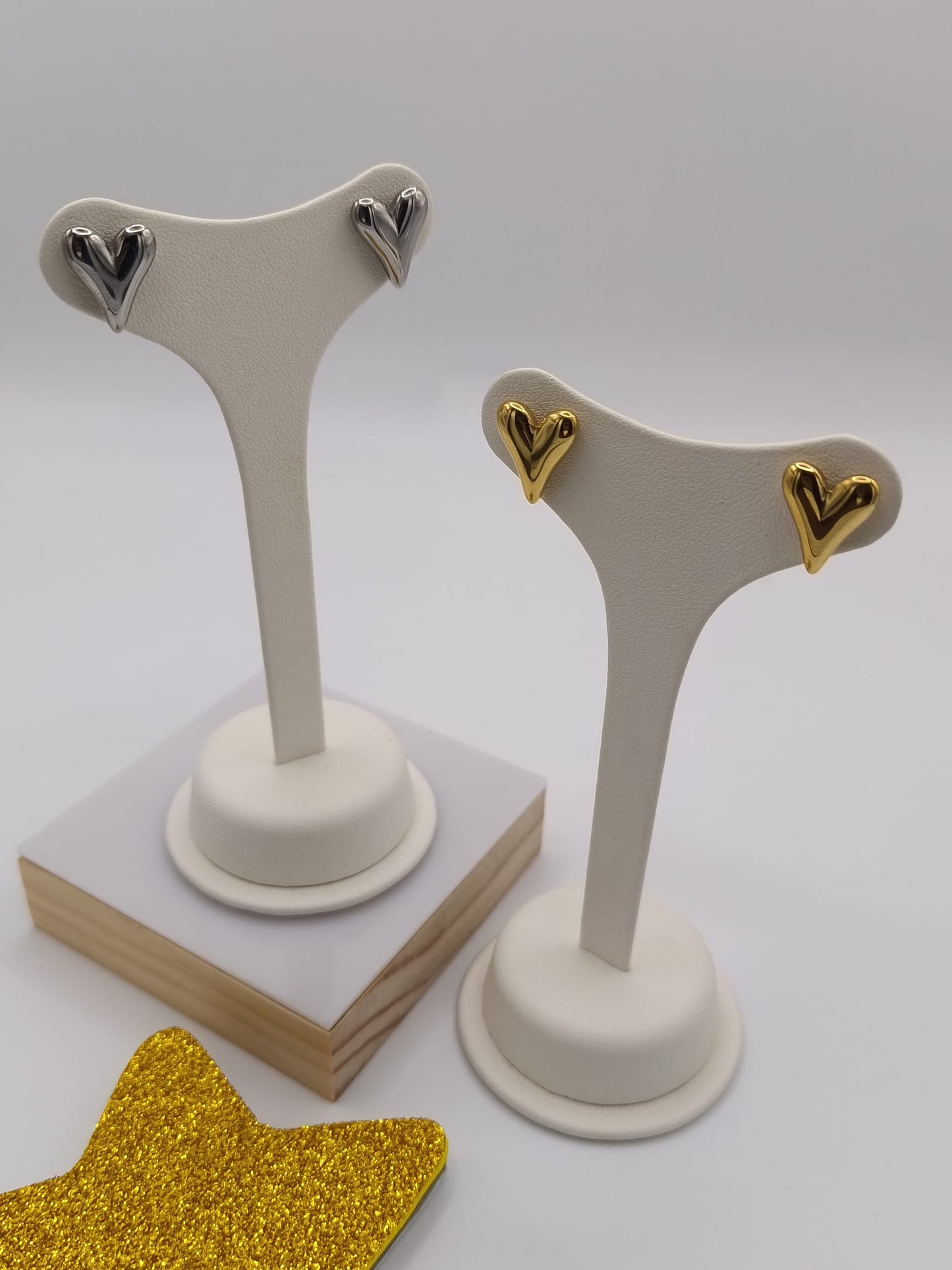 Orecchini Cuore Acciaio