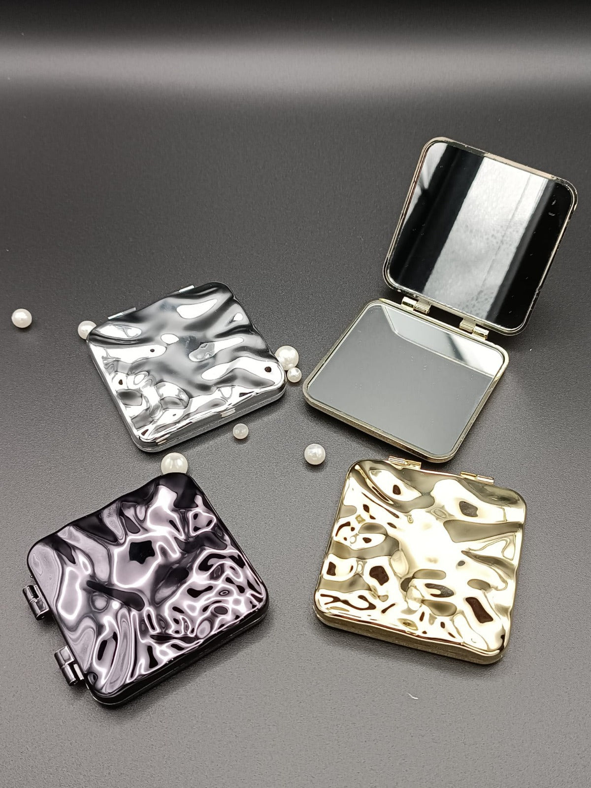 Specchietto da borsetta quadrato