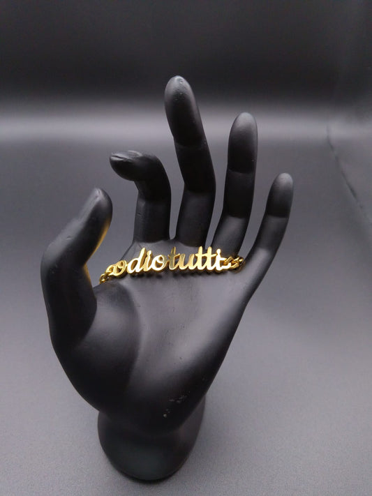 Bracciale "Odio tutti"