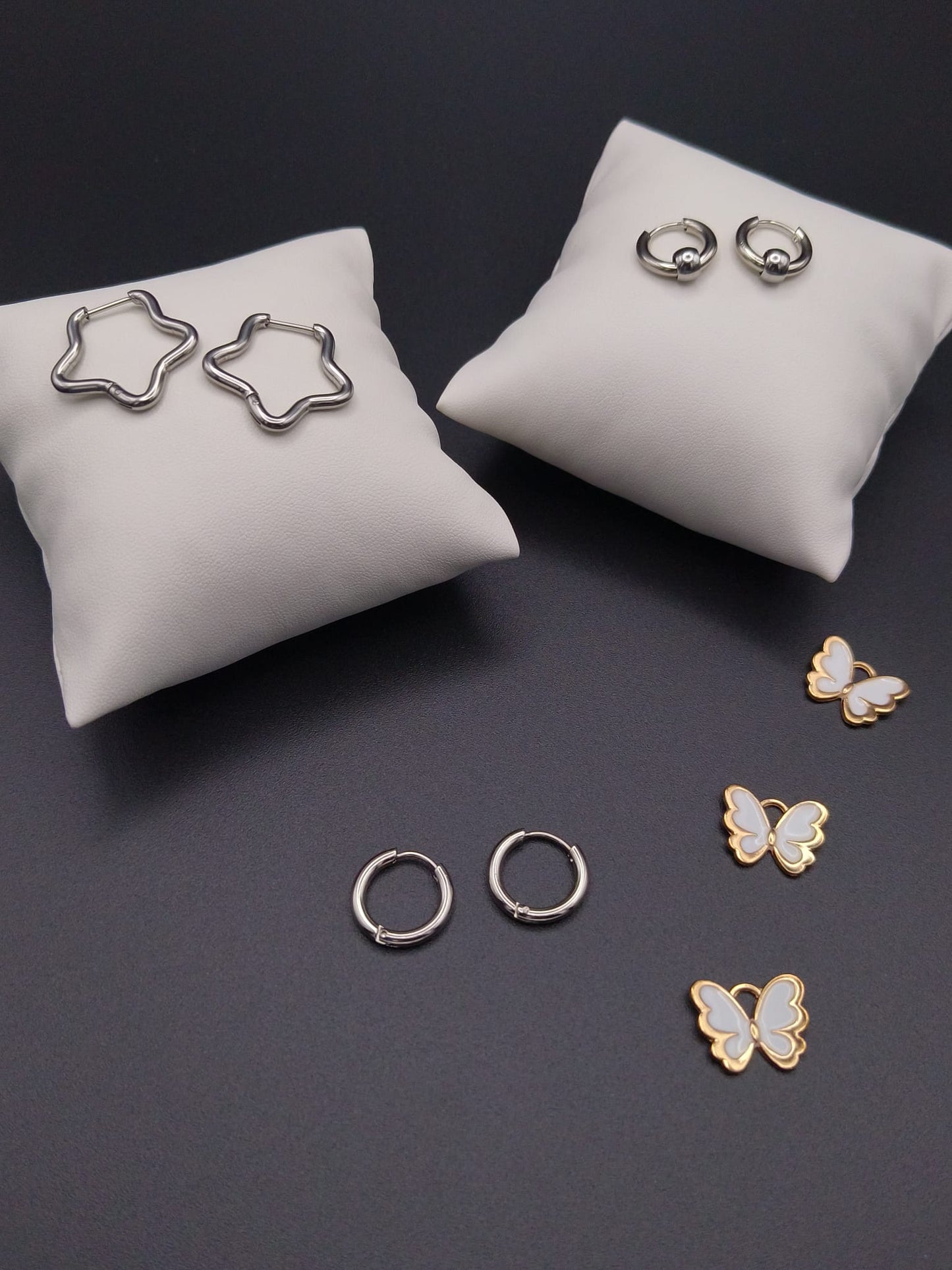 Set Orecchini Cerchio Stella