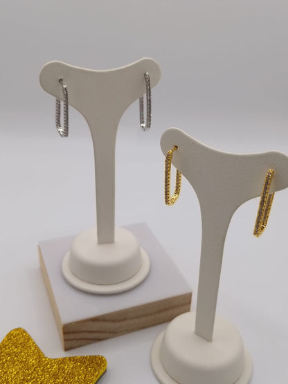 Orecchini Rettangolari/Cerchio