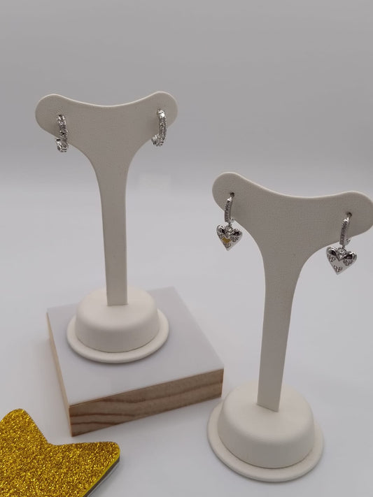 Set Orecchini Cerchio e Cuore