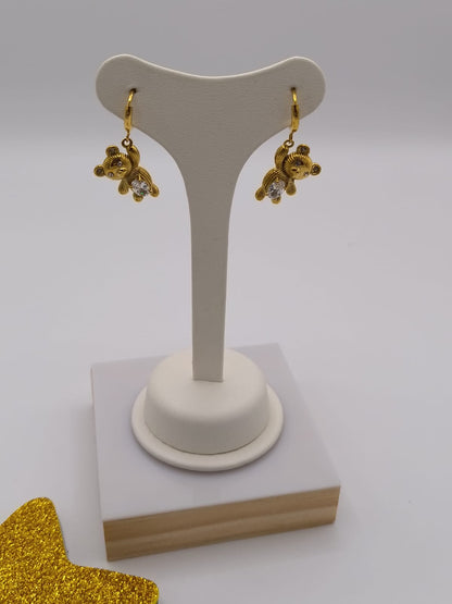 Orecchini Orsetto Strass