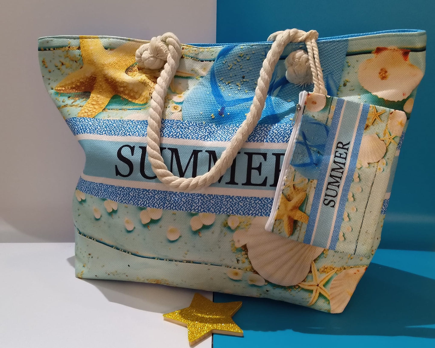 Borsa Summer Assortita con pochette in 6 Colori