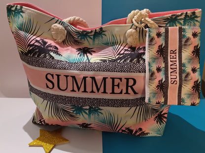 Borsa Summer Assortita con pochette  in 6 Colori
