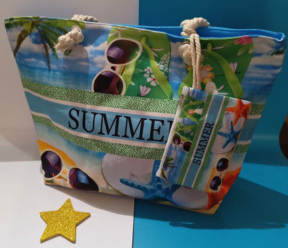 Borsa Summer Assortita con pochette in 6 Colori