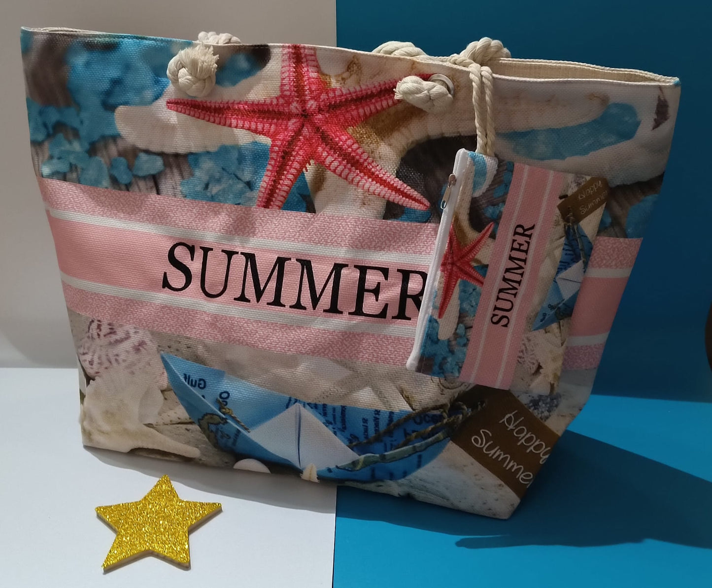 Borsa Summer Assortita con pochette in 6 Colori